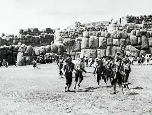 Peruvian Indians Performing Ritual