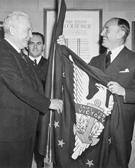 Company Vice President Prints: Pesenting Flag To Jack Warner