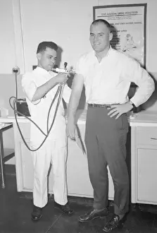 Pete Gogolak Getting Inoculation