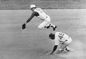 Agility Prints: Pete Rose Attempting to Tag Base Runner