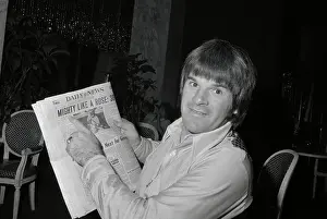 Pete Rose with Newspaper