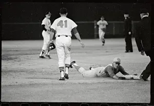 Pete Rose Sliding Into Base