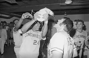 Pete Rose and Teammates Celebrating Win