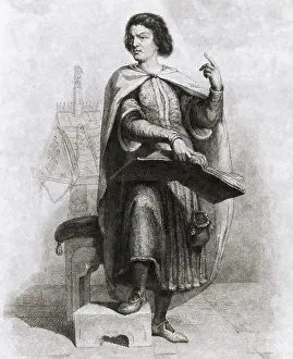 Peter Abelard with Book