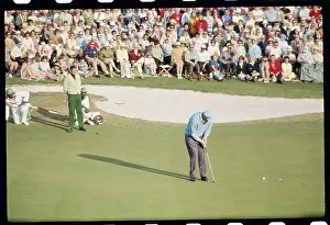 Peter Butler Putting on the 18th