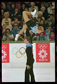 Yugoslavia Prints: Peter Carruthers Lifting Kitty Carruthers in Performance