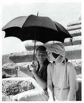 Lac0025 Prints: Peter Finch And Jane Fonda In In The Cool Of The Day