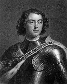 Czar Prints: Peter The Great Engraving