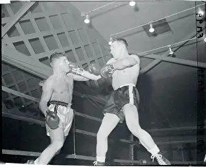 Peter Mueller Boxing Against Gene Fullmer