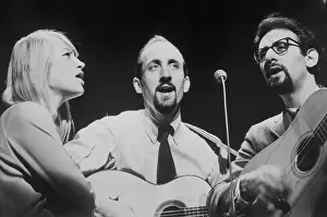 Peter Prints: Peter, Paul And Mary Rehearsing