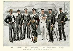 Images Dated 3rd April 2015: Petty Officers and Seamen of the Royal Navy, 1891