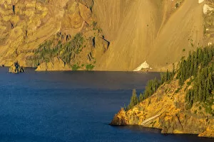 Oregon Collection: Phantom Ship Island at Crater Lake National Park, Oregon, USA