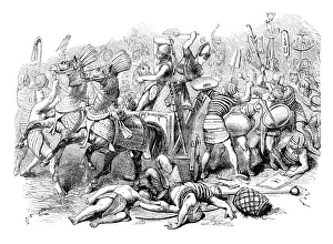 Images Dated 27th August 2018: Pharaoh Apries on chariot at war in Egypt