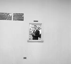 Pharmacist Prints: Pharmacy Director Standing in Window