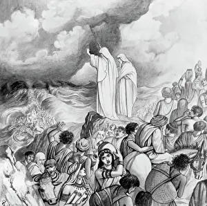 Pharoah'S Army Drowning In The Red Sea