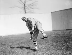 Pitcher Prints: Phil Douglas Throwing a Baseball