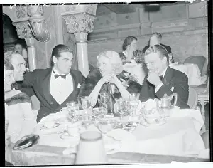 Prints of (Original Caption). Phil Regan, Alice Faye and James Cagney at the Ambassador Hotel Capturing Cagney: A Glimpse into Hollywood's Tough Guy: Phil Regan with Alice Faye and James Cagney