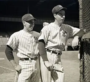 Phil Rizzuto & Joe Dimaggio Standing