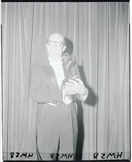 Emmy Award Ceremonies Prints: Phil Silvers Holding His Emmy Award