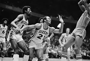 Free Prints: Philadelphia 76er World B Free During Game