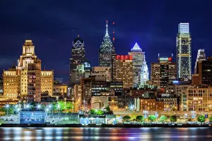 Philadelphia skyline, Pennsylvania, America