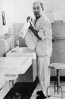 Philip Blaiberg Washing Hands at Sink