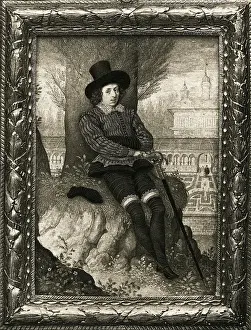 Philip Sidney Sitting on Grassy Knoll