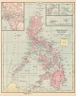 Images Dated 11th April 2018: Philippines map 1892
