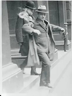 Phillip I. Grossman and His Lawyer Leaving Courthouse