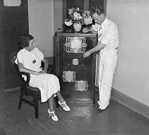 Philo C. Farnsworth Testing New Television