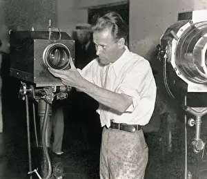 Philo Farnsworth Adjusting Television Camera