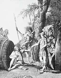 Alexander Iii Prints: Philosopher Diogenes with Alexander The Great