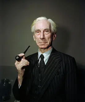 Elderly Prints: Philosopher and Mathematician Bertrand Russell