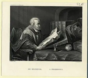 Philosopher Reading Book