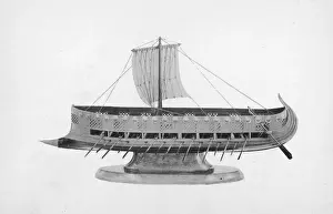Iraq Prints: Phoenician- Assyrian Bireme Or Ship