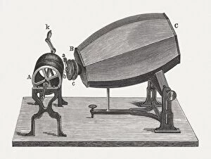 Images Dated 31st March 2016: Phonautograph (c. 1860) by Scott and KA┬Ânig, published in 1880