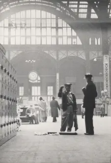 Penn Station: Echoes of Transit: Photo Montage of Original Penn Station in the 1950's