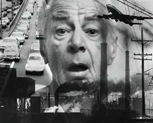 Photo Montage of Stress of Modern Life in the 1960's