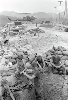 Photographer Dave Kennerly Relaxing at GI Camp in Vietnam