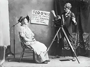 Advance Prints: Photographer Taking Woman's Picture