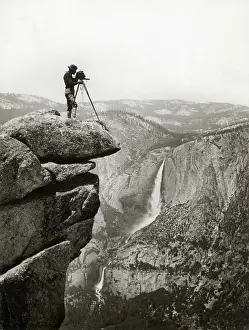 Photographer In Yosemite Valley
