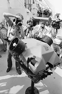 Photojournalist Prints: Photographers Gathered Around Robotic Camera