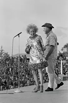 Phyllis Diller and Bob Hope Performing