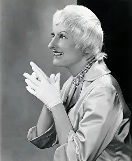 Comedienne Prints: Phyllis Diller Profile Gloved Hands