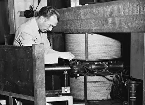Radioactivity Prints: Physicist with Cyclotron