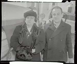 Pianist Sura Cherkassky with his Mother