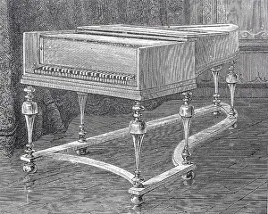 Company Prints: A piano by the Silbermann company