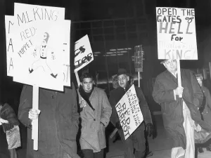 Conservatism Prints: Picketers Outside Of Cobe Hall