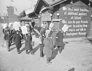 Picketing Prints: Picketers Patrol Inland Steel Company
