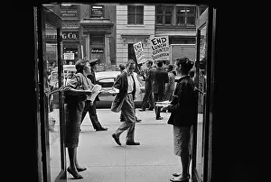 Picketers Protesting Lunch Counter Segregation